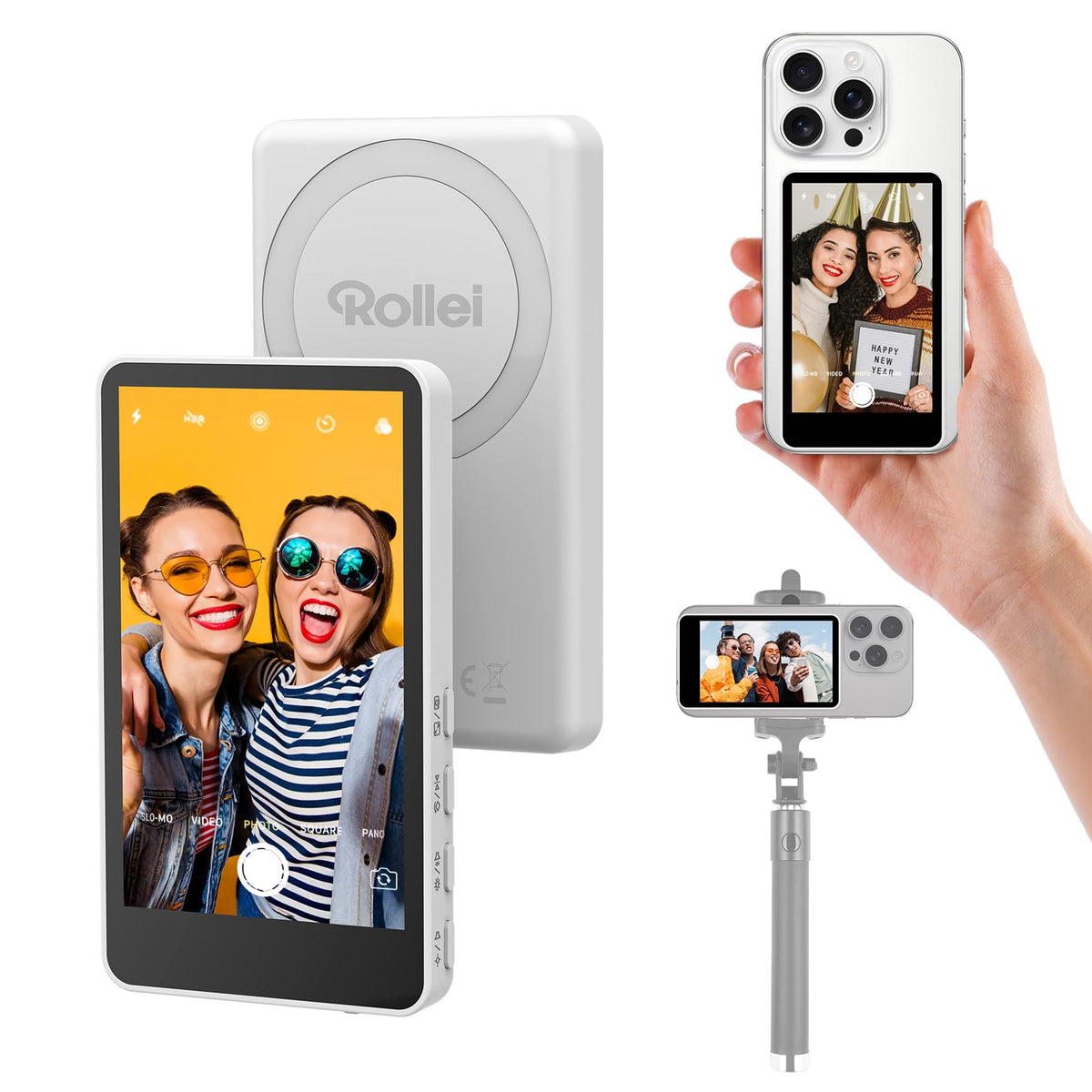 Rollei Easy Creator Selfie Monitor Handy Rear Camera Magnetic Screen - 26959