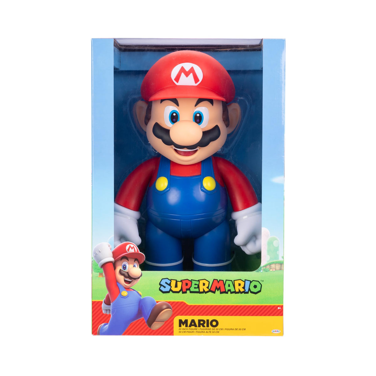Figură Nintendo Super Mario cu o înălțime de 50 cm, mobilă în multe poziții diferite, având 11 puncte de articulație. Perfectă pentru fanii și colecționarii Super Mario, potrivită pentru copii de la 3 ani. - 78254