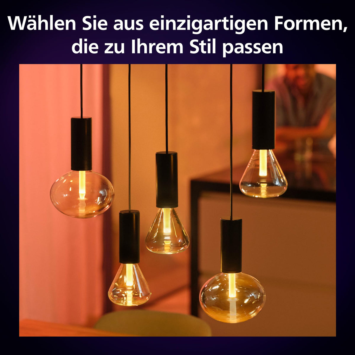 Lampa LED inteligentă Philips Hue Lightguide G95, formă mică de glob, E27 - 929003151101