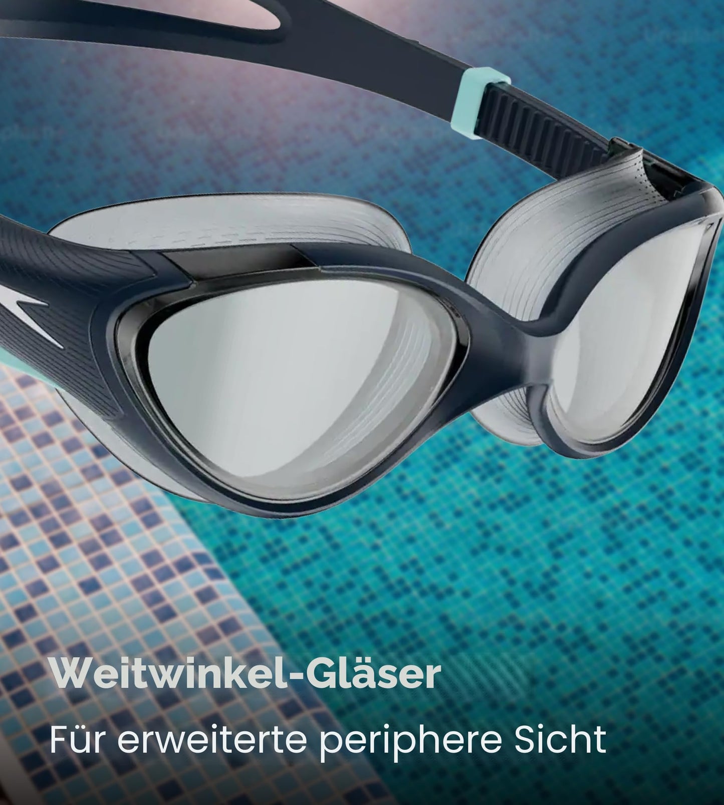 Speedo Women's Biofuse 2.0 Swimming Goggles | Design for women | Patented adjustment mechanism | Anti-fog | Waterproof | Comfortable seat Marine Blue/Pumpkin Spice/Pale One Size - 800377616735