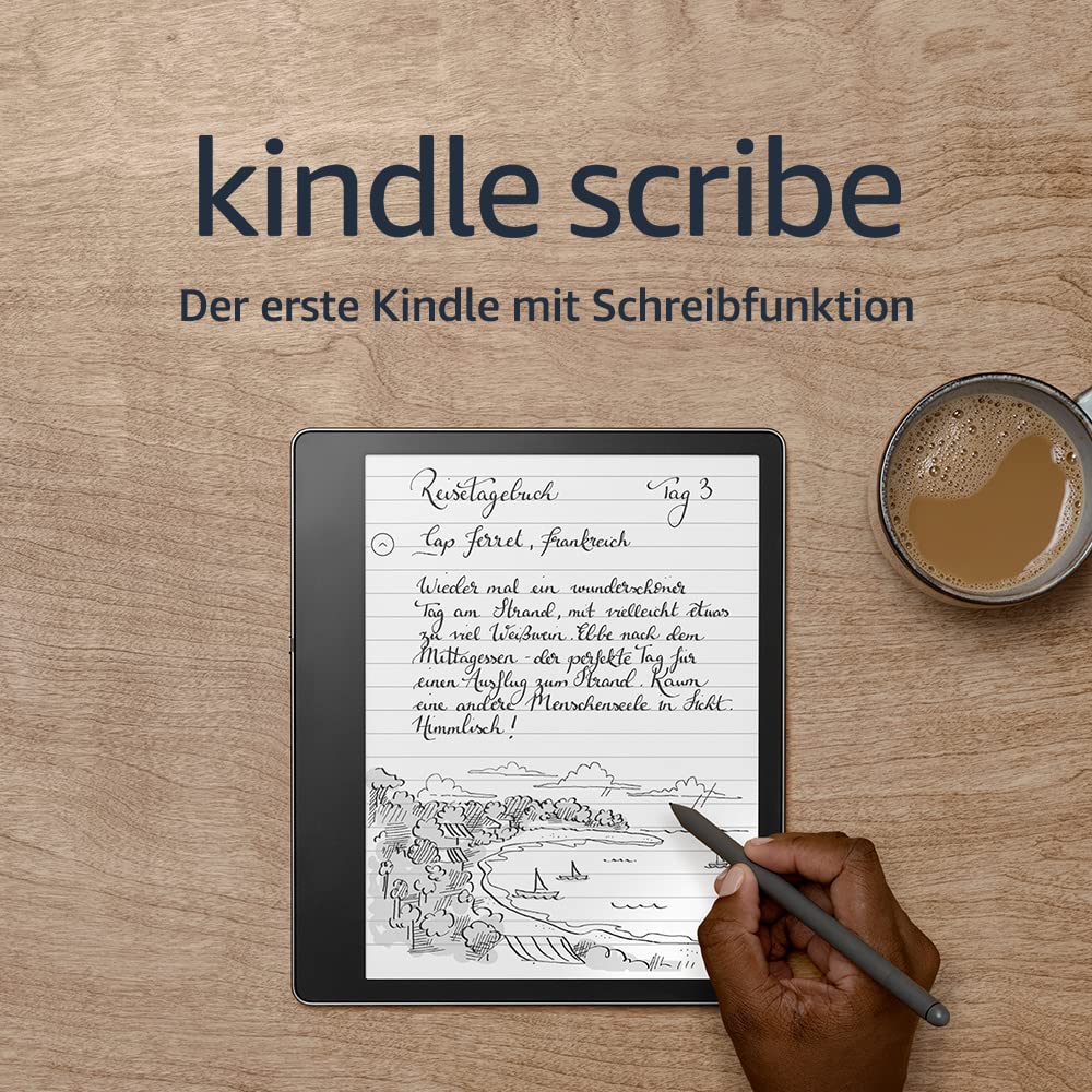 Certified and refurbished Kindle Scribe, the first Kindle with writing functionality, featuring a 10.2-inch Paperwhite display with 300 ppi, comes with a premium input pen | 32 GB - C4A6T4