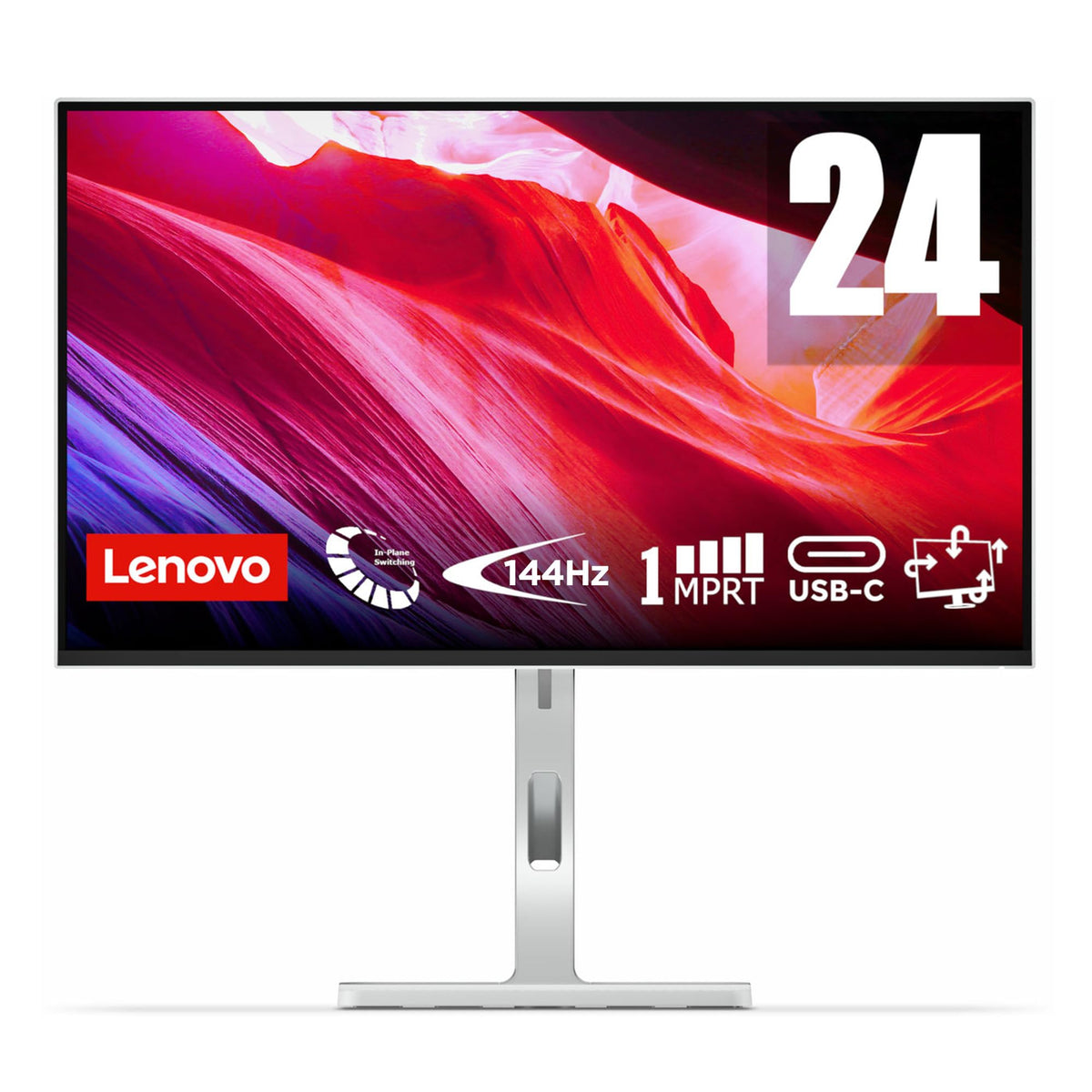 Lenovo L24D-4c | Monitor | 23.8" Full HD | 144Hz | IPS | USB-C Docking 75W - 67DCUAC6E5