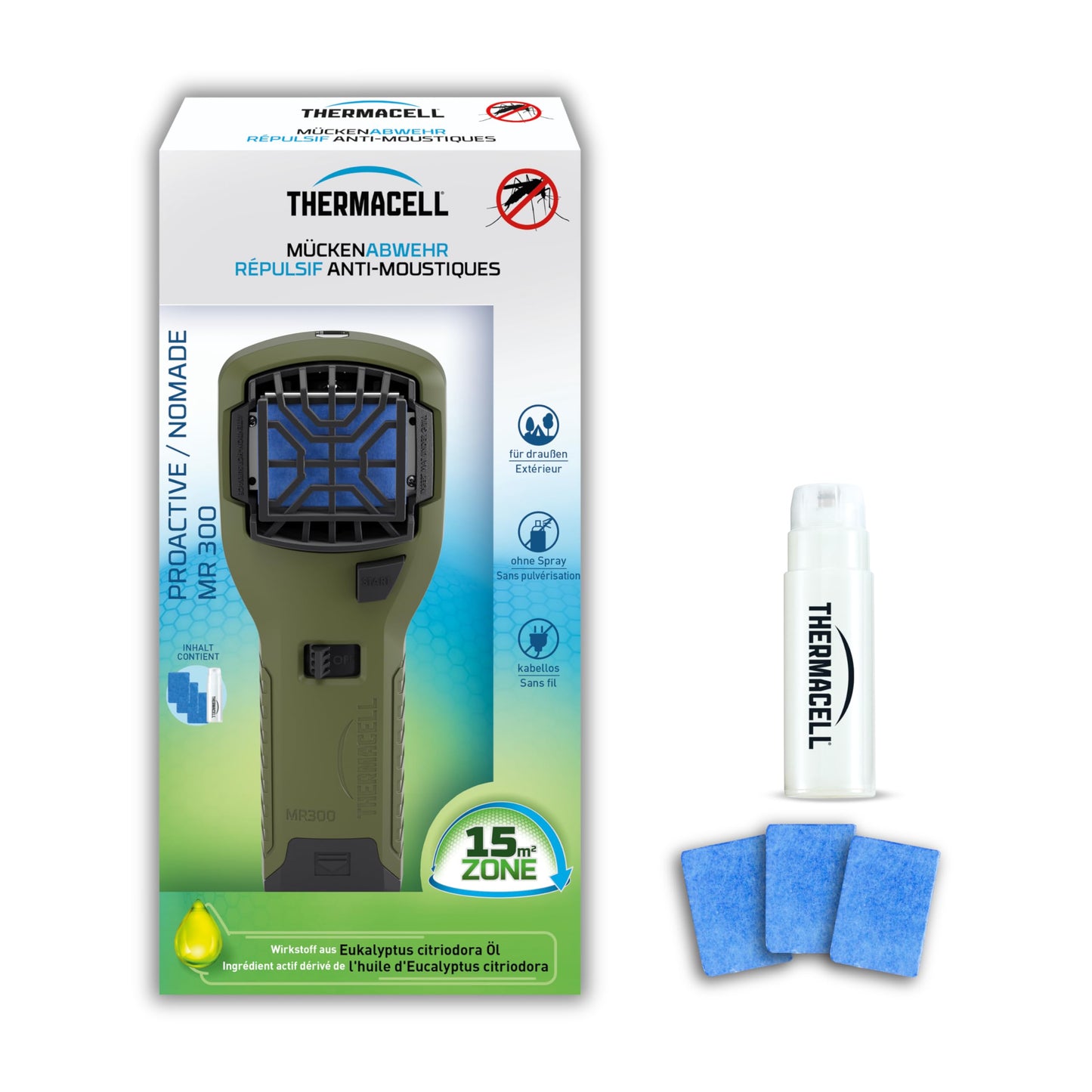 Thermacell mosquito repellent Proactive handheld device innovative mosquito repellent handheld device, ideal for outdoor activities such as camping, fishing or hunting 1 piece - 86601984