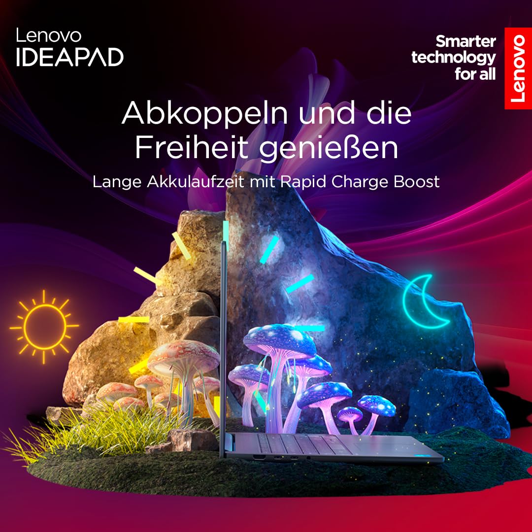 Lenovo IdeaPad Slim 5i Laptop | Ecran OLED WUXGA de 14" | Intel Core i7-13620H | 16GB RAM | 512GB SSD | Intel UHD Grafik | Windows 11 Home | QWERTZ | Luna Grau | 3 luni Premium Care - 83HR005FGE