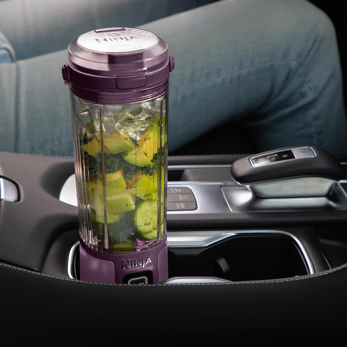 Ninja Blast Portable Mixer/Blender/Smoothie Maker, 530ml Cup, Purple - BC151EUPR