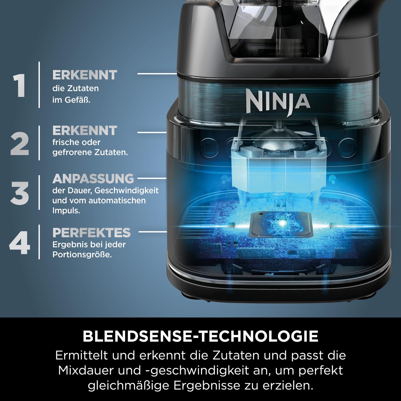 Ninja 2-in-1 Detect Power Mixer Pro & Single Serve, 1200W mixer with jug, & single serve cup, mix smoothies, chop vegetables & mix frozen drinks, copper/black, TB301EUCP