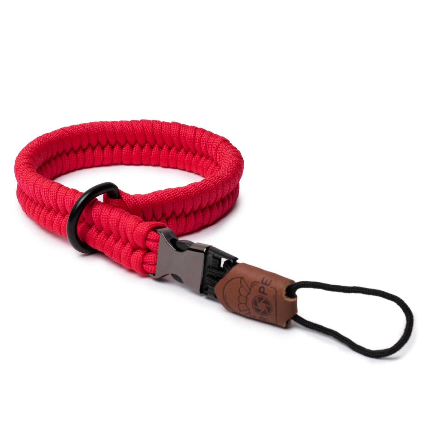 C-Rope camera hand strap The Claw made of hand-woven paracord. Camera strap with quick release system (Bright Red) - CRP-CLW-030-BRR