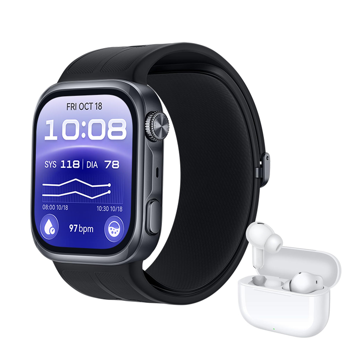 HUAWEI Watch D3 Smartwatch Black + FreeBuds SE 4 White - Riva-B10