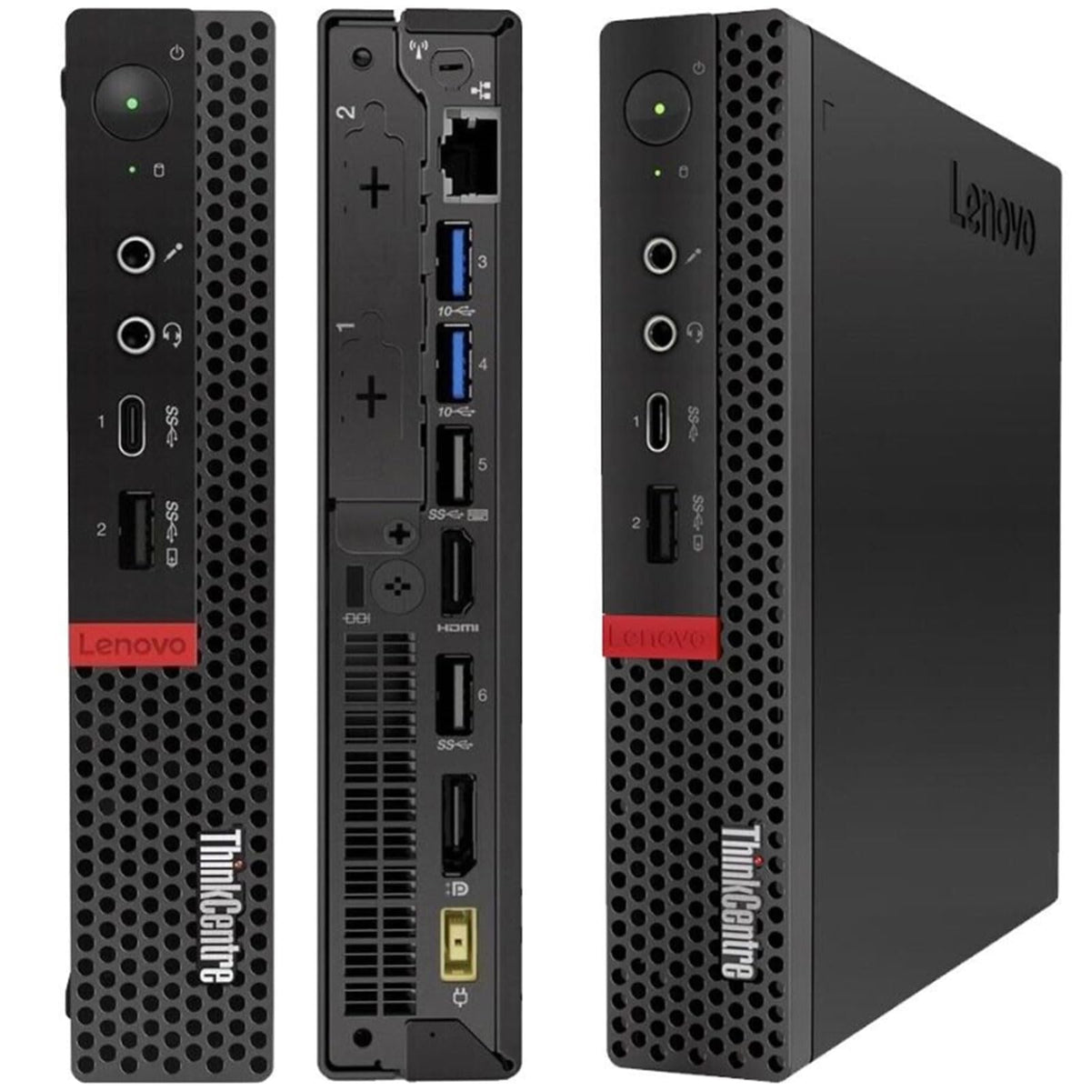 Mini-PC Lenovo ThinkCentre M720q Tiny, Procesor Core i5-8500T, RAM 16 GB, SSD 512 GB, Win 11 Pro (Generalüberholt) - M720Q-I5-8500T-16-512