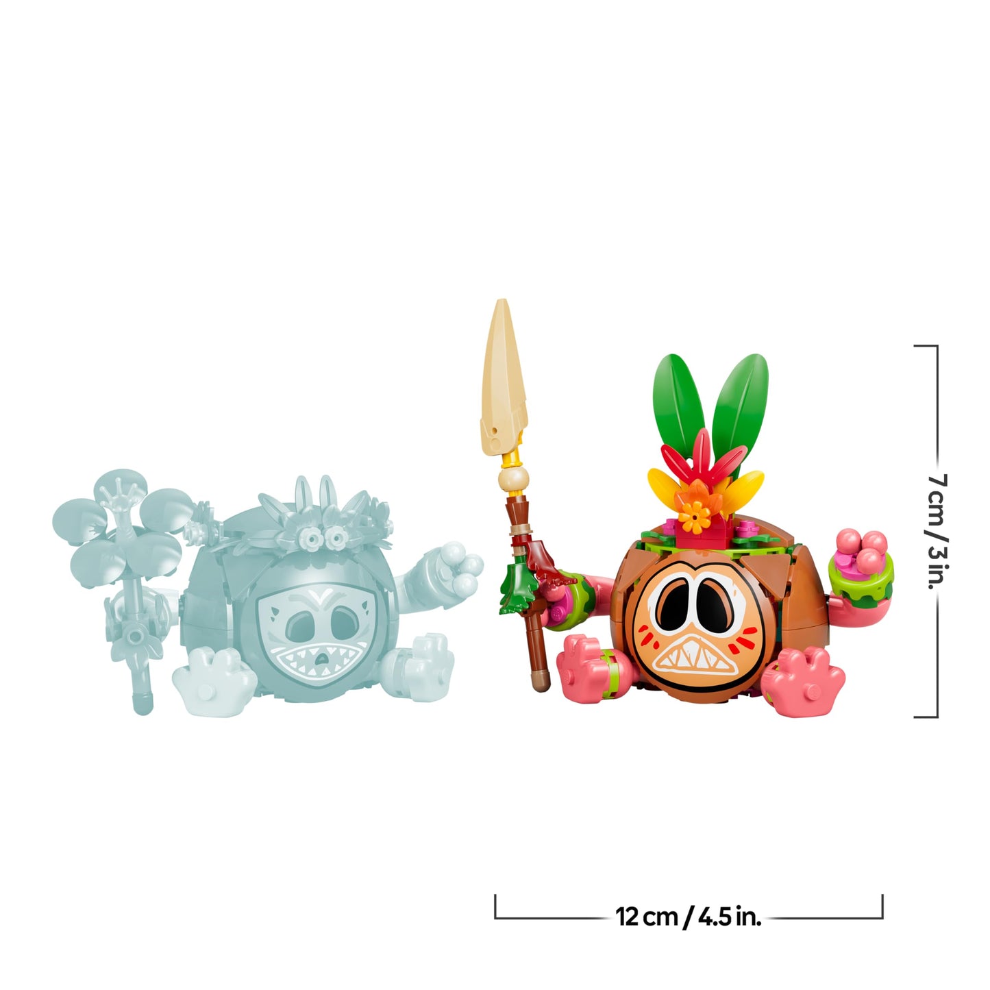 LEGO | Disney Vaiana Kakamora - toy including 2 flowerpot figures with artificial flowers as room decoration - gift for girls aged 9 and over and film fans - 43293