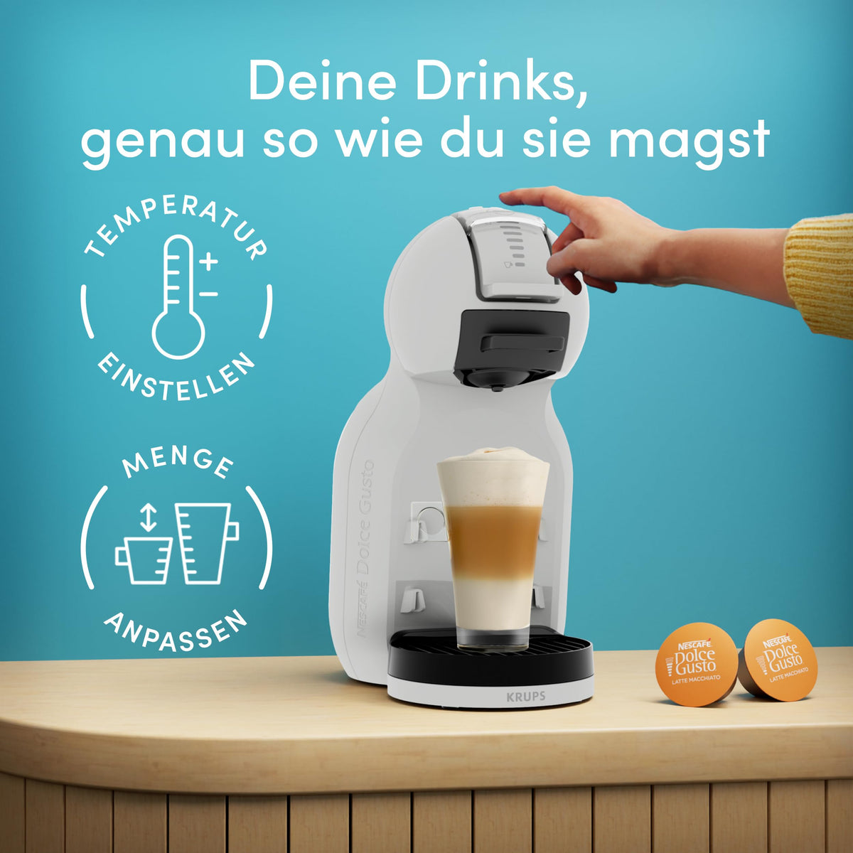 KRUPS NESCAFÉ DOLCE GUSTO Mini Me 2 Automatic Capsule Machine - KP143GAS