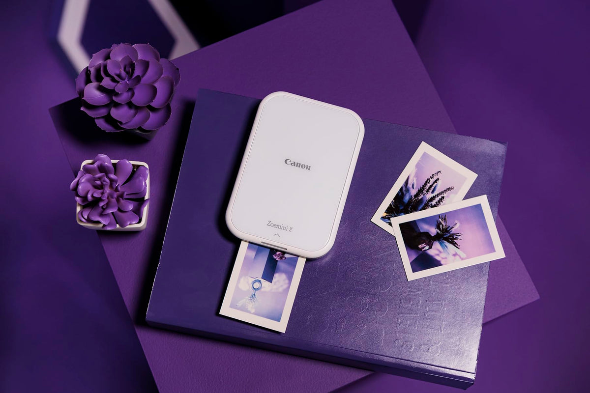 Canon ZOEMINI 2 Mini Photo Printer for Mobile, Bluetooth, USB Type-C - 5452C003