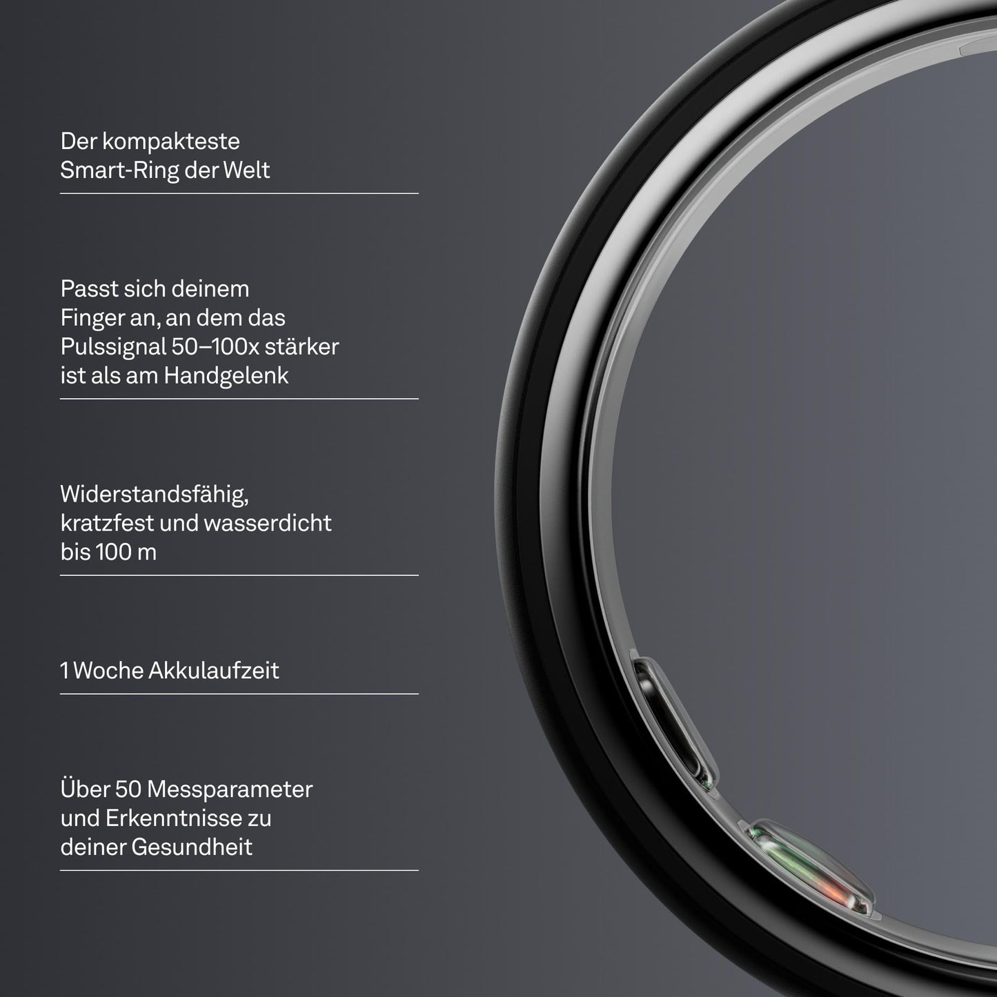 Oura Ring 5 Stealth – Size 6 – Find your ring size - JZ90-61620-06