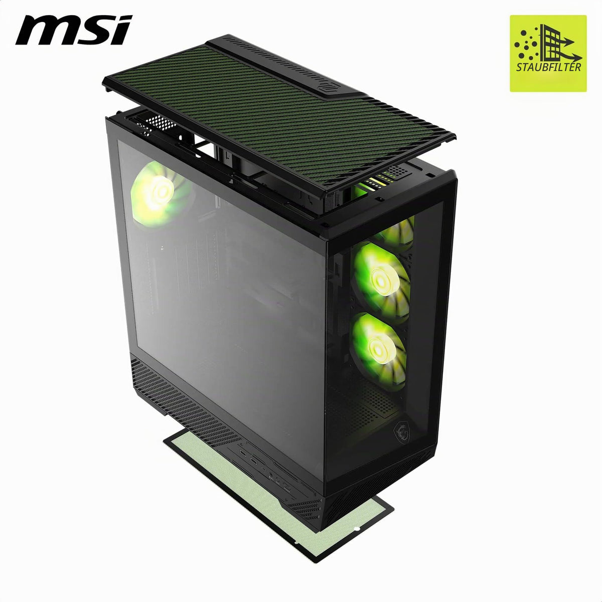 MSI MAG PANO 130R PZ – Carcasa de gaming Mid-Tower - 306-7G32R21-HH9