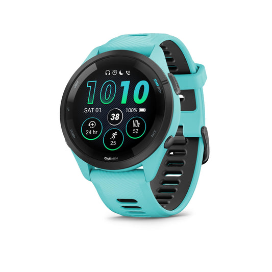 Garmin Forerunner 265 46mm - running watch, 1.3" AMOLED display, 13 days battery life, 30+ sports apps, training analysis, special running functions, training readiness, extended sleep functions, music - 010-02810-12