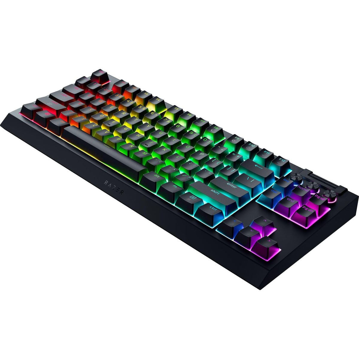 Razer BlackWidow V4 Tenkeyless HyperSpeed (Orange Tactile Switch) - Wireless Hot-Swap Gaming Keyboard - Without Numpad - Bluetooth & HyperSpeed 1000Hz - Snap Tap - QWERTZ DE Layout | Black - RZ03-05480400-R3G1
