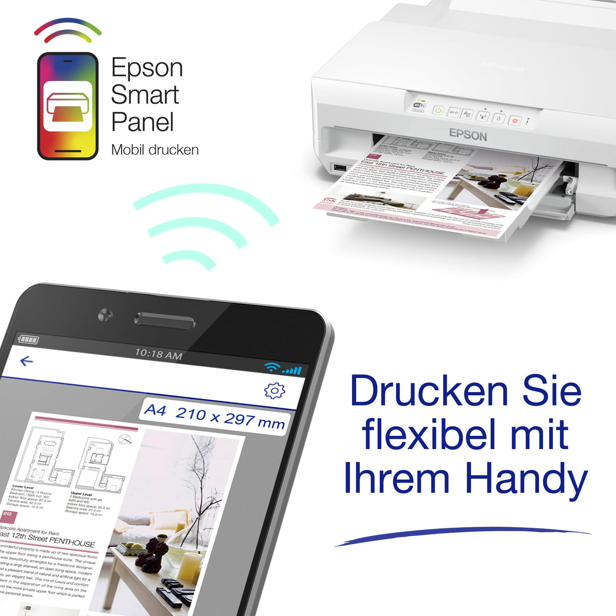 Epson Expression Photo XP-65 A4 wireless multifunction inkjet printer