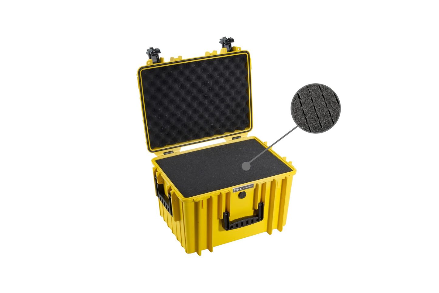 B&W International multi-purpose case Outdoor 5500 (PP.379) yellow - with cube foam - waterproof (IP67), dustproof, impact-resistant, extremely robust - 5500/Y/SI
