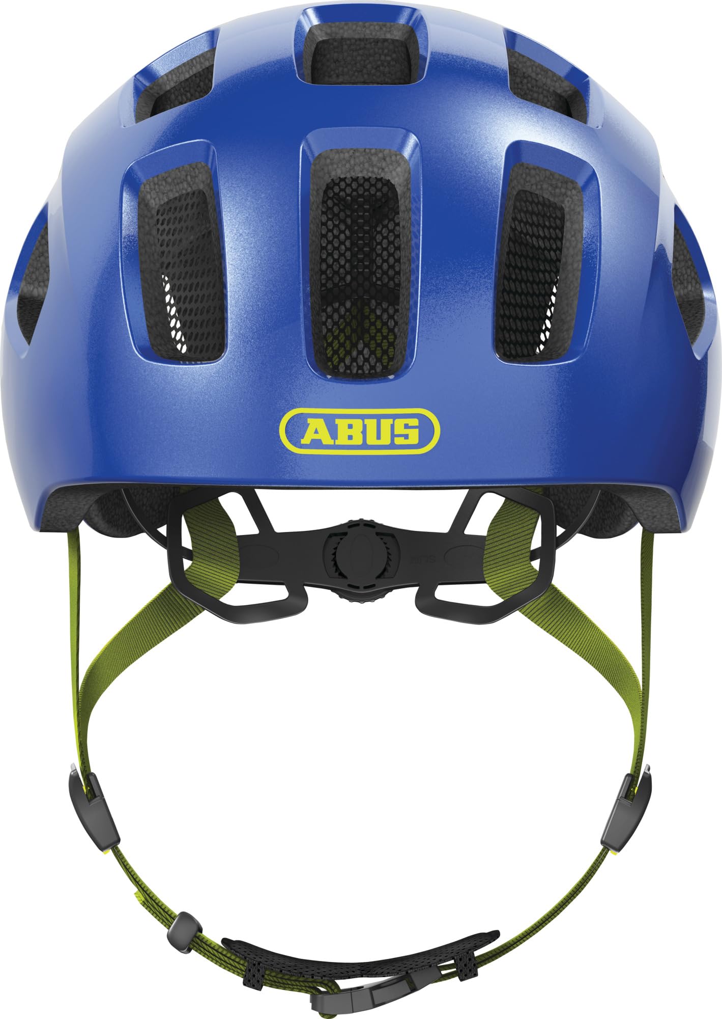 ABUS Youn-I 2.0 bicycle helmet - with light for children, teenagers and young adults - for girls and boys - blue (sparkling), size M (52-57 cm) - 40159