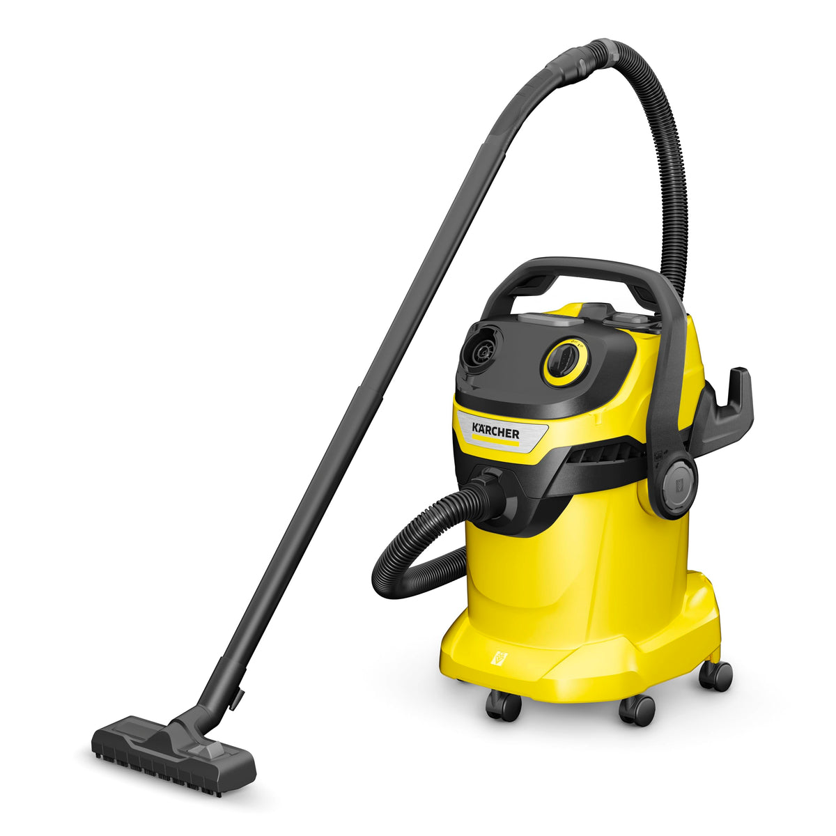 KÄRCHER Aspirator umed/usc WD 5 V-25/5/22, funcție de suflare, putere: 1.100 W, recipient din plastic: 25 l, furtun de aspirație: 2,2 m, inclus: filtru plat pliabil, duză pentru podea și duză pentru crăpături. - 1.628-300.0