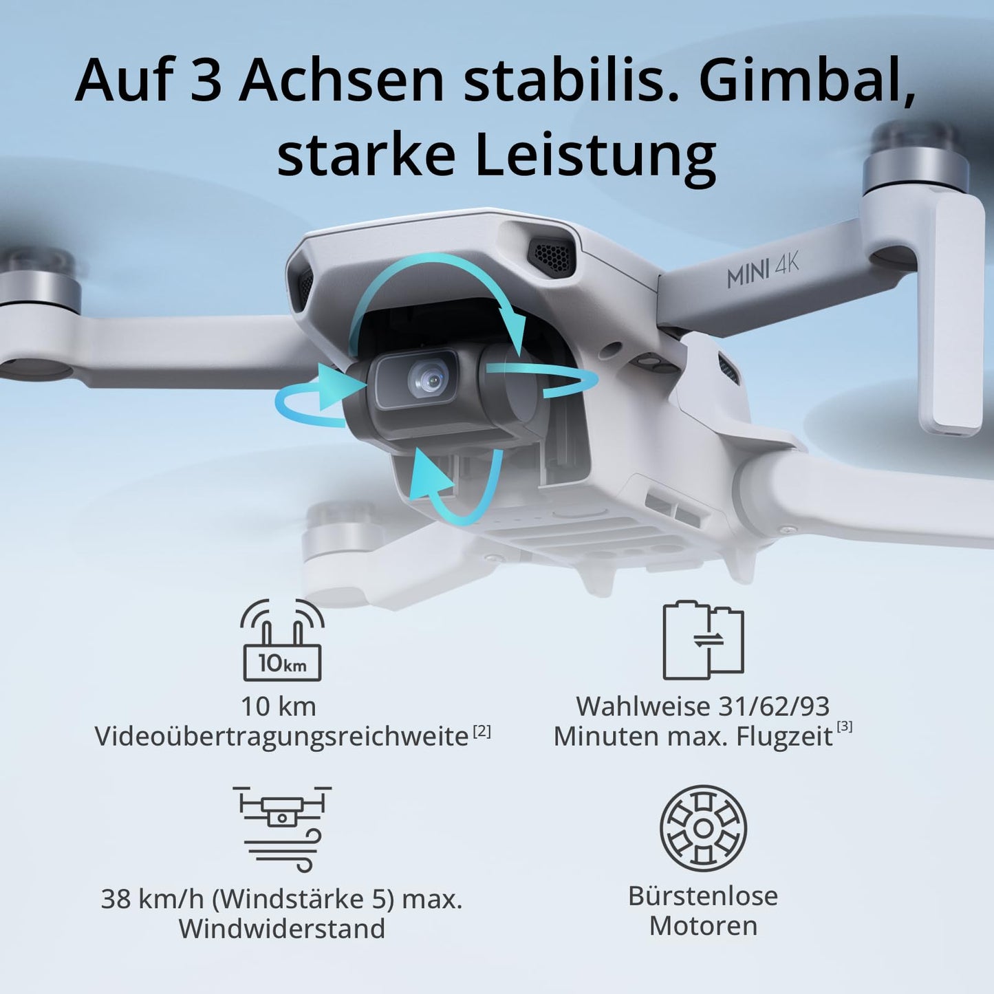DJI Mini 4K Camera drone combo with 4K UHD camera for adults - M1615P