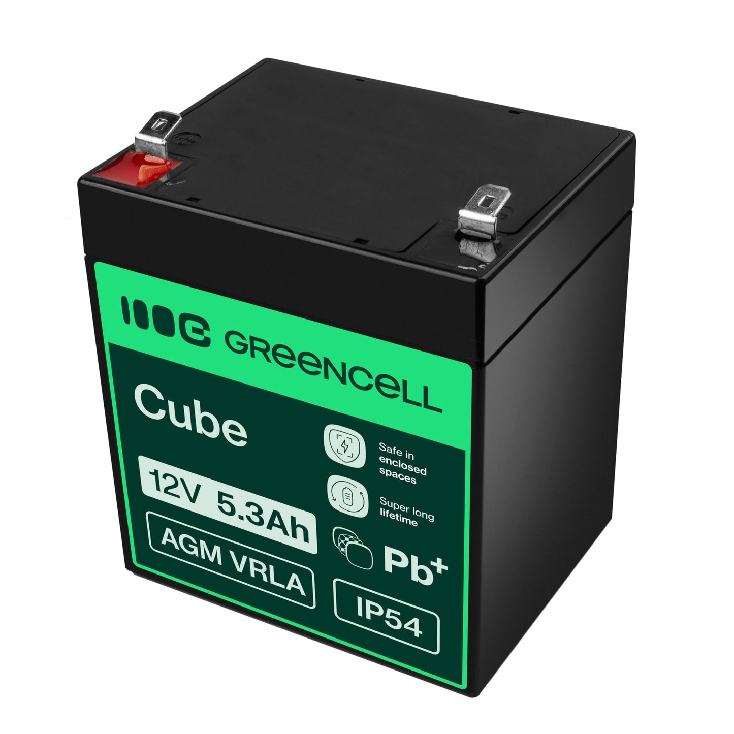 Green Cell AGM 12V 5.3Ah battery VRLA lead battery lead battery replacement battery gel battery battery cycle-proof unmanned UPS UPS emergency power UPS system UPS system - AGM45