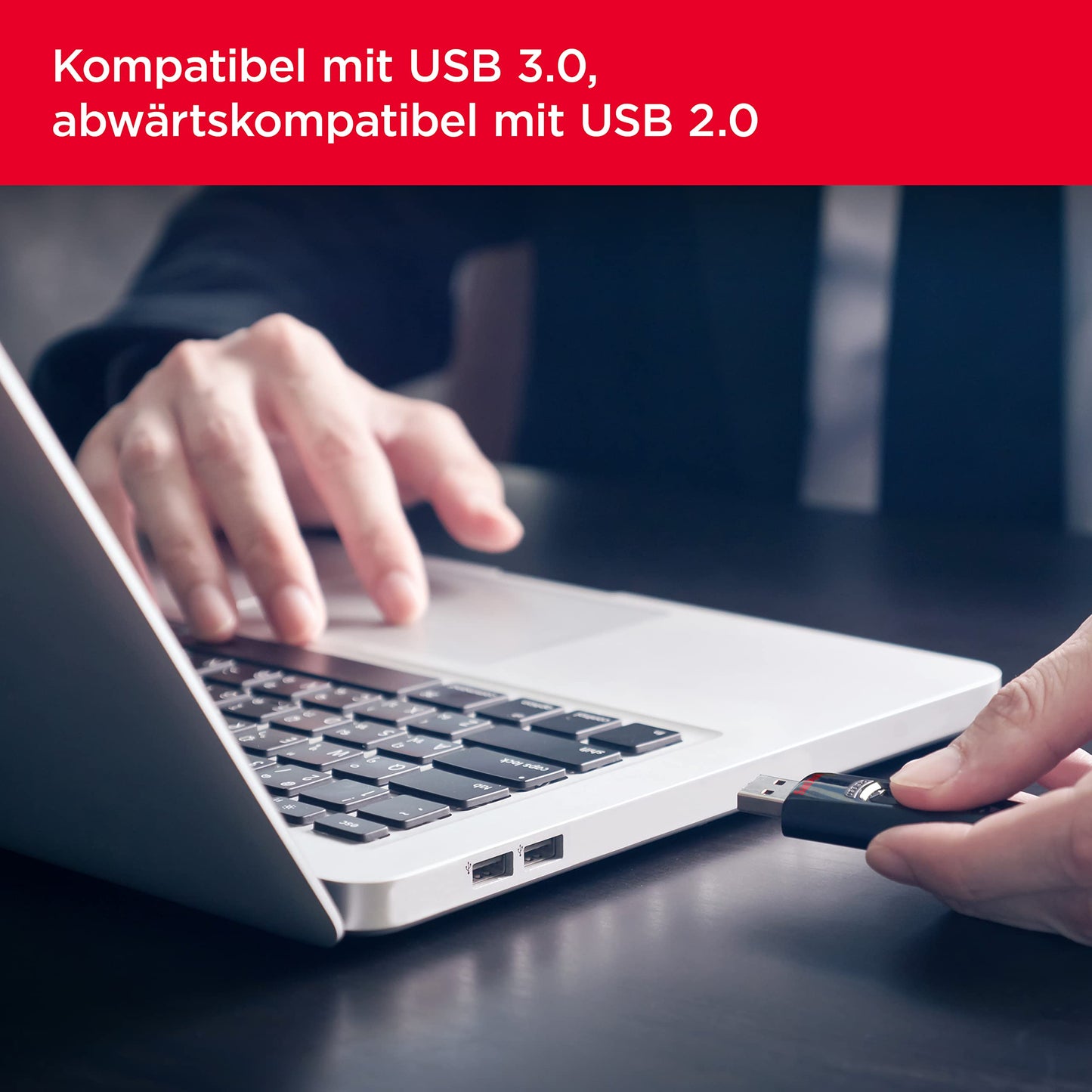 SanDisk Ultra USB 3.0 Flash Drive 128GB (SecureAccess Software, Password Protection, Transfer Speed up to 130MB/s) Black - SDCZ48-128G-U46