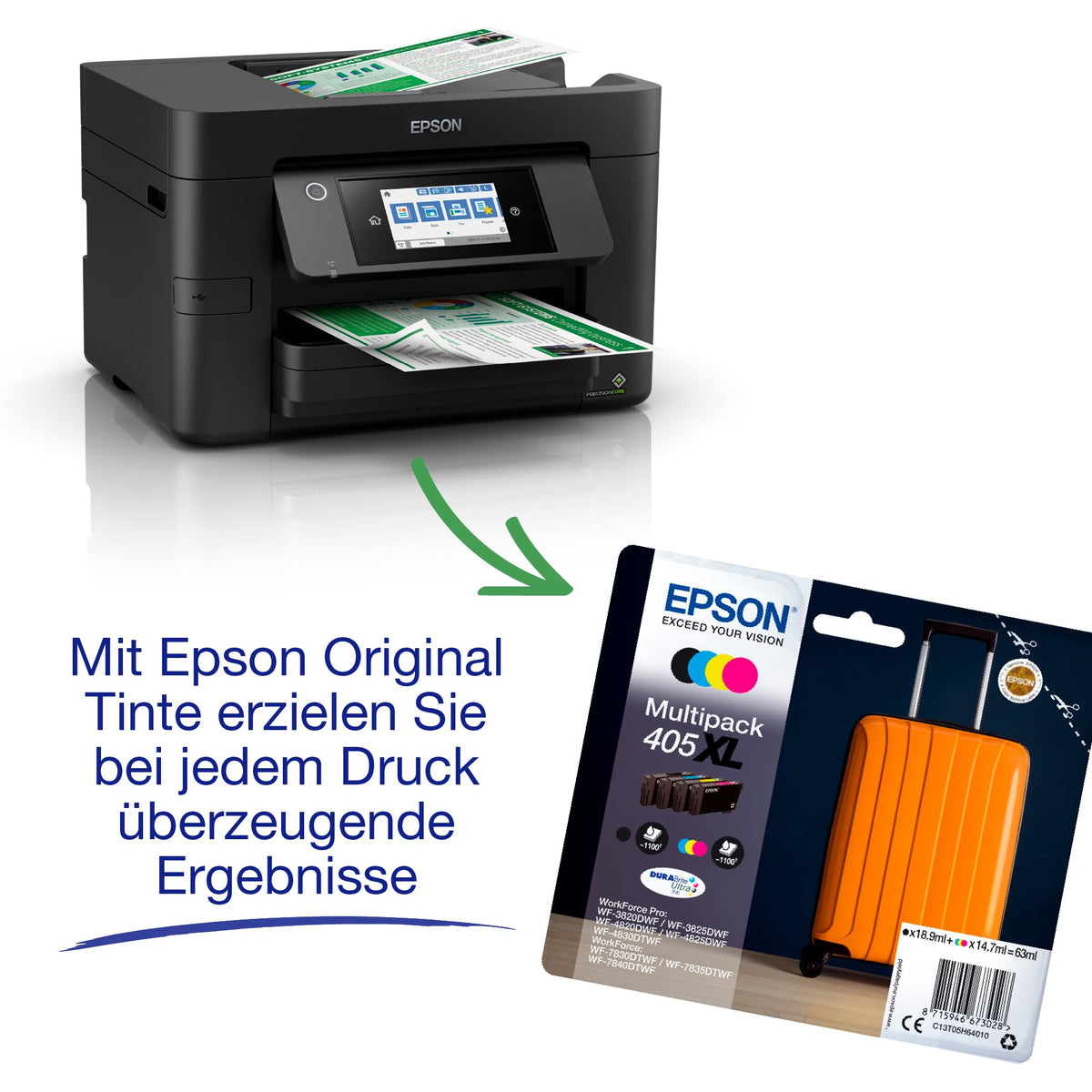 Epson Workforce Pro WF-4820DWF A4 wireless multifunction inkjet printer