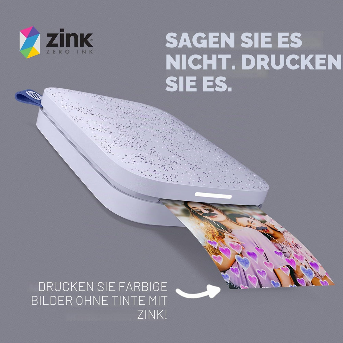 HP Sprocket Premium Zink pre-cut, self-adhesive photo paper, 2 x 3 inches (5.1 x 7.5 cm), 100 sheets, compatible with HP Sprocket photo printers. - HPIZ2X3100