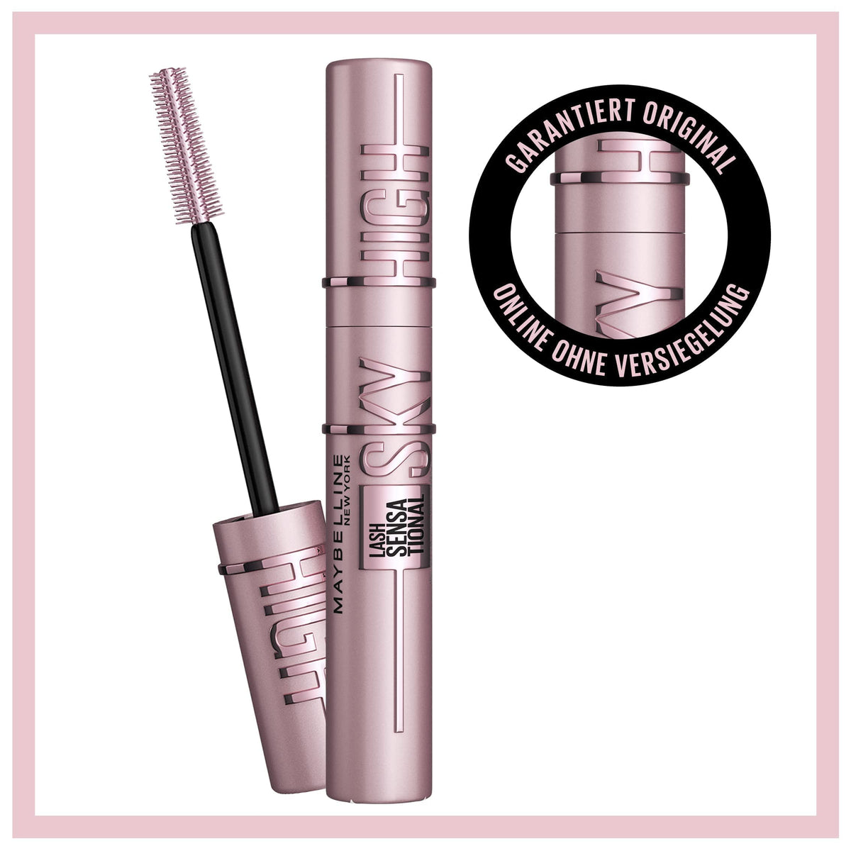 Maybelline New York Mascara neagră pentru gene extrem de lungi, Lash Sensational Sky High Mascara, Very Black, 7,2 ml (pachet cu 3) - B3336001