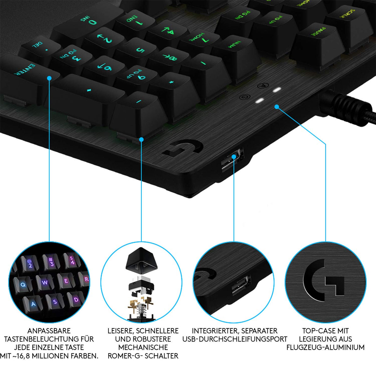 Logitech G512 mechanical gaming keyboard - 920-009345