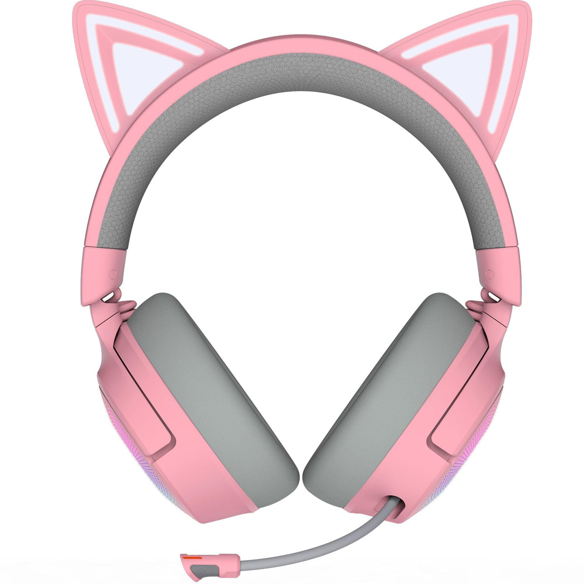Razer Kraken Kitty V3 Pro - Wireless RGB Kitty Headset for Gaming - Reactive Streaming Cat Ears - Triforce 40mm Drivers - Hyperspeed Wireless & Bluetooth - THX Spatial Audio | Quartz - RZ04-05170200-R3M1