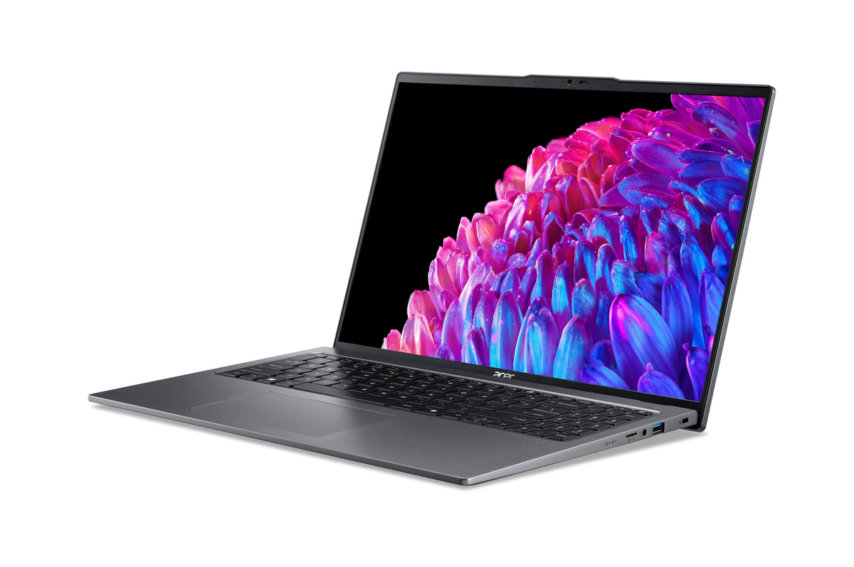 Acer Swift Go 16 SFG16-72-561M Ultraptop Copilot 16 Zoll WQXGA IPS 60Hz (Intel Core Ultra 5 125U, 16 GB RAM, 512 GB SSD, Intel Graphics, Windows 11) Grau, Metal-Finish