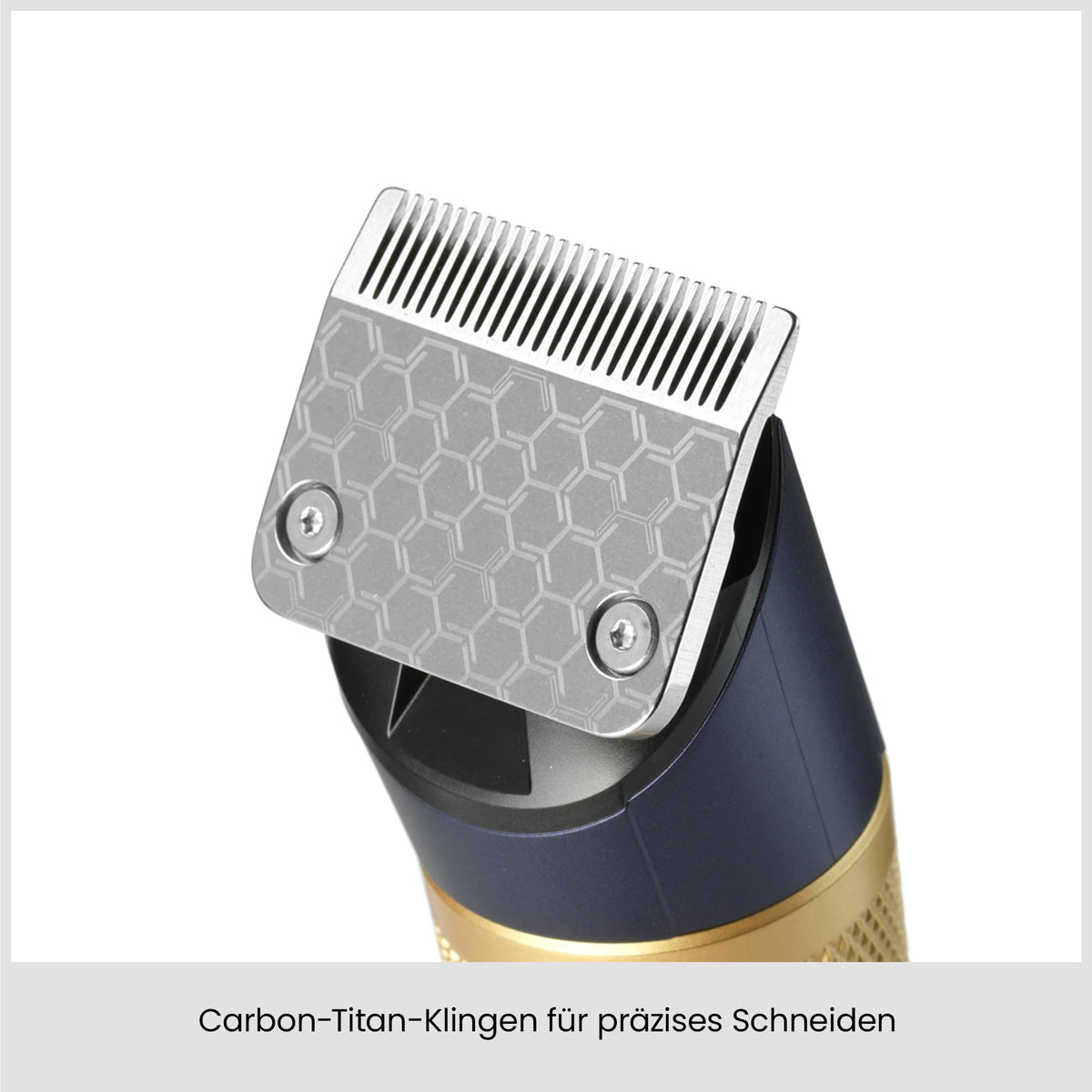 BaByliss Lithium Performance Hair Clipper – Cordless professional performance, 45 length settings (0.6–28 mm), lithium battery, dark blue/gold, E986E