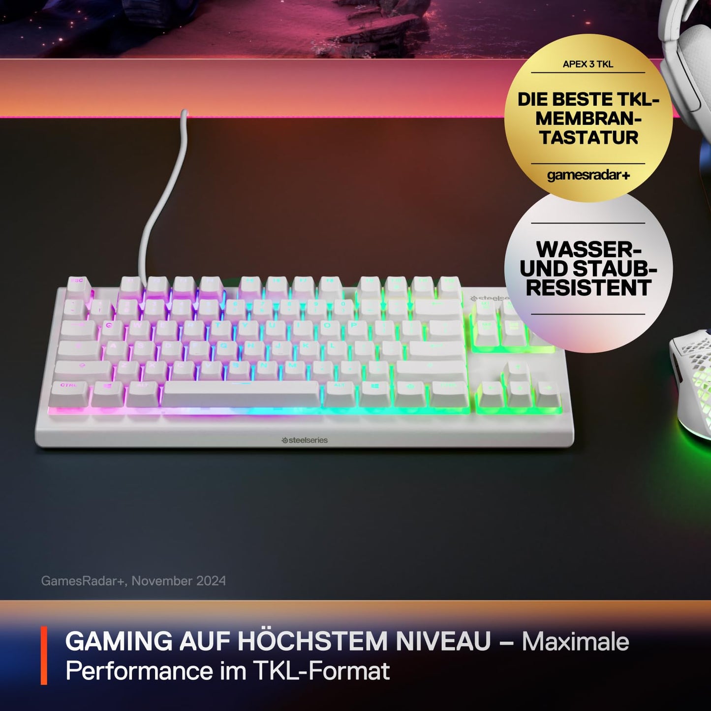 SteelSeries Apex 3 TKL White ND