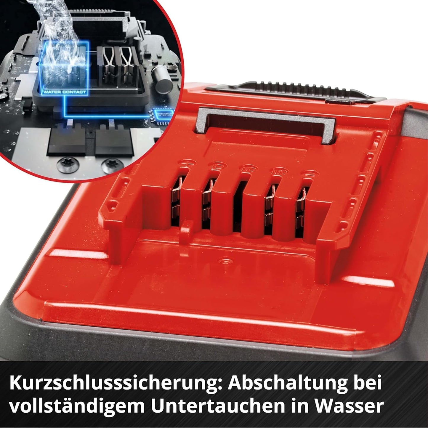 Original Einhell 18V 3.0 Ah Sealed Power X-Change Plus (18 V battery, water and dust protected, protection class IP57, universally usable for all PXC devices, without charger) - 4511618