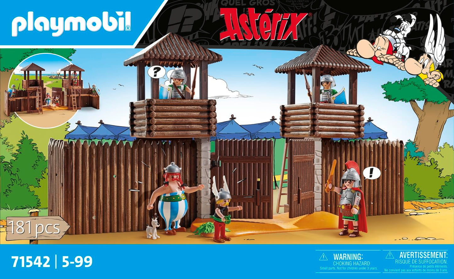PLAYMOBIL Asterix 71542 Roman camp, exciting conquest of the camp by the Gauls, including a magic potion for more physical strength, detailed toy for children aged 5 and over