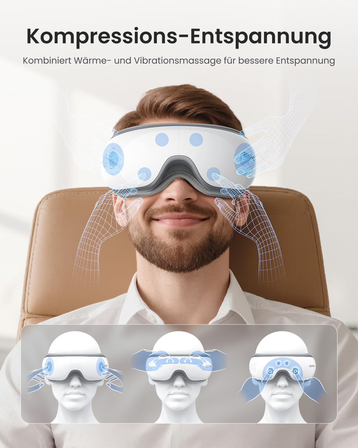 RENPHO Eye Massager with Heat, Wellness Gifts for Women and Men - RF-EM001