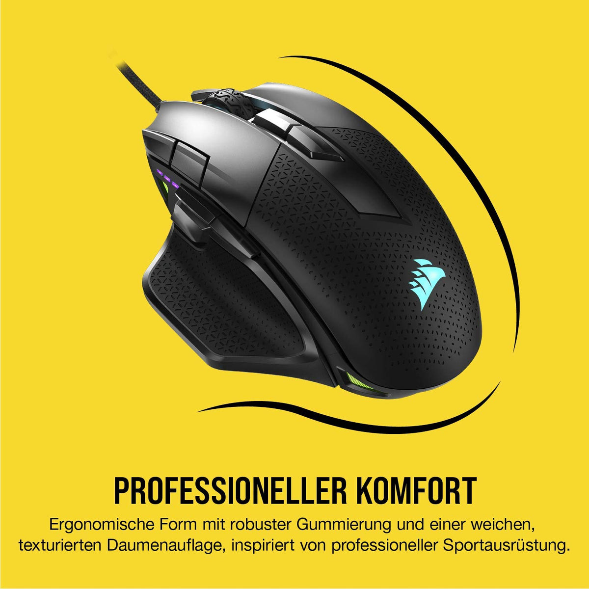 Corsair NIGHTSWORD RGB Mouse de gaming cablat FPS/MOBA - Negru - CH-9306011-EU