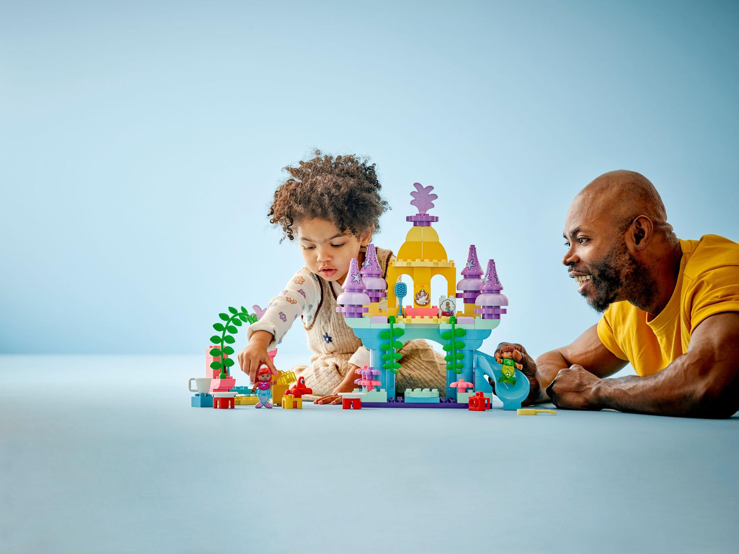 LEGO DUPLO Disney Ariel's Magical Underwater Palace - Castle Toy from The Little Mermaid for Girls & Boys from 2 Years - Educational Toy for Children with 3 Figures - Gift - 10435