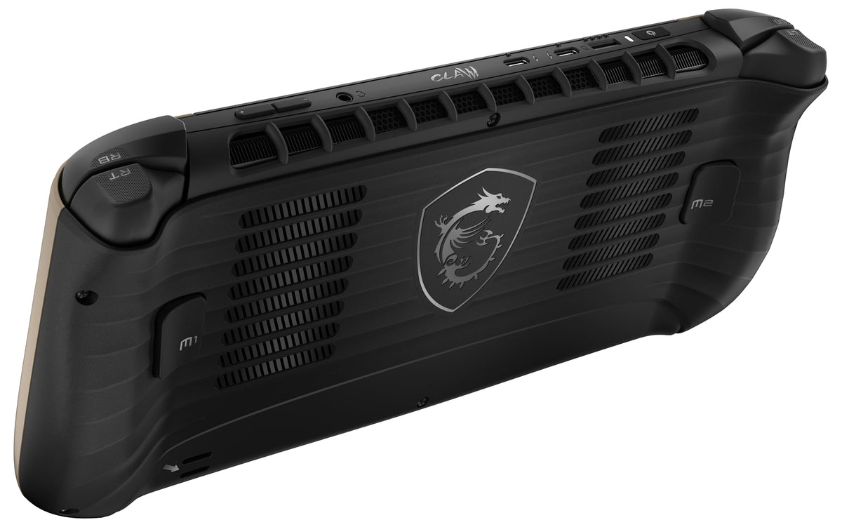 MSI Claw 8 AI+ Gaming Handheld, display FHD+ de 8 inch, 120 Hz, procesor Intel Core Ultra 7 258V, 32 GB RAM, 1 TB SSD, grafică Intel Arc, Windows 11 Home, negru/Storm de nisip, A2VM-015 - 001T52-015
