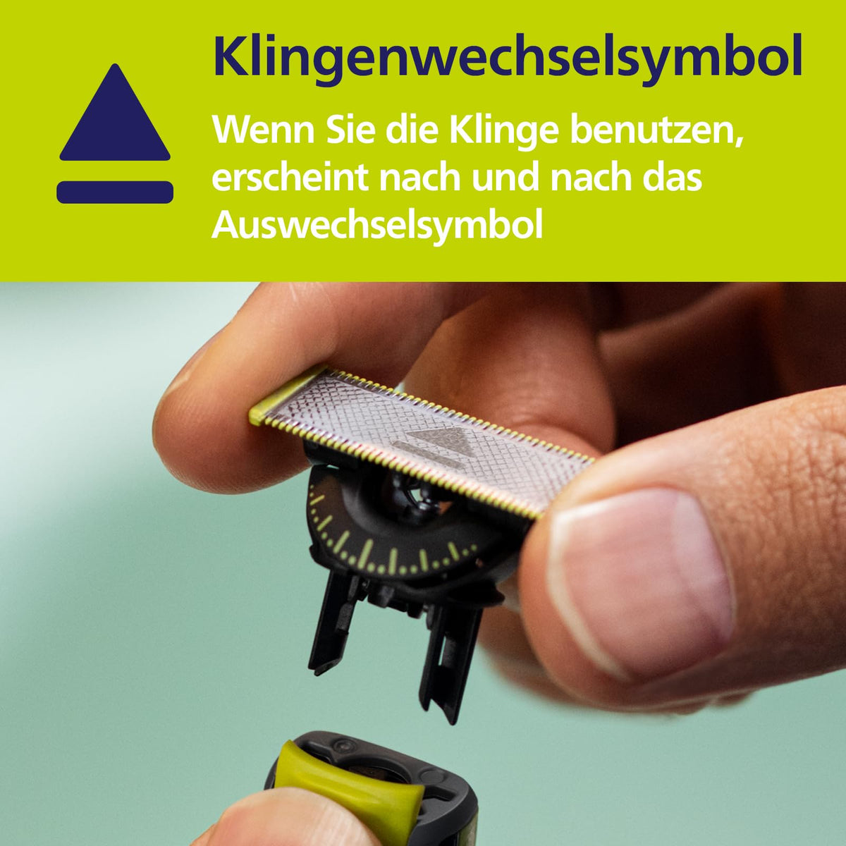Philips OneBlade Original 360-Klingen, compatibile cu toate modelele OneBlade și Pro, original de la Philips, pachet de 3 bucăți (model QP430/60)