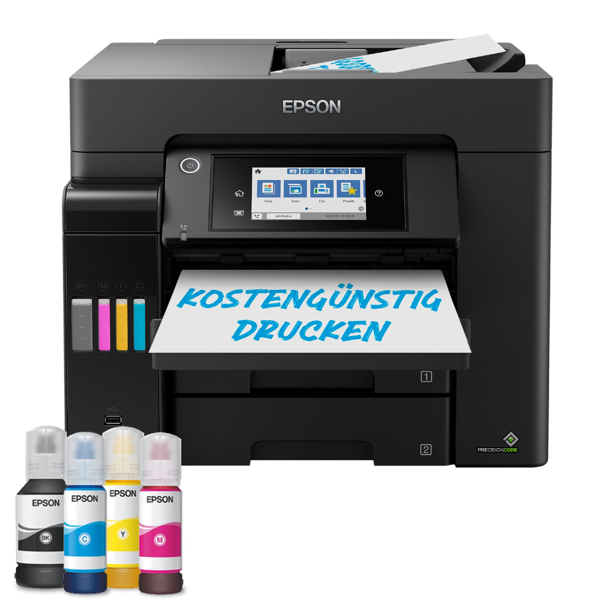 Epson EcoTank ET-5855 A4 Multifunction Wi-Fi Ink Tank Printer with Fax - ET5855