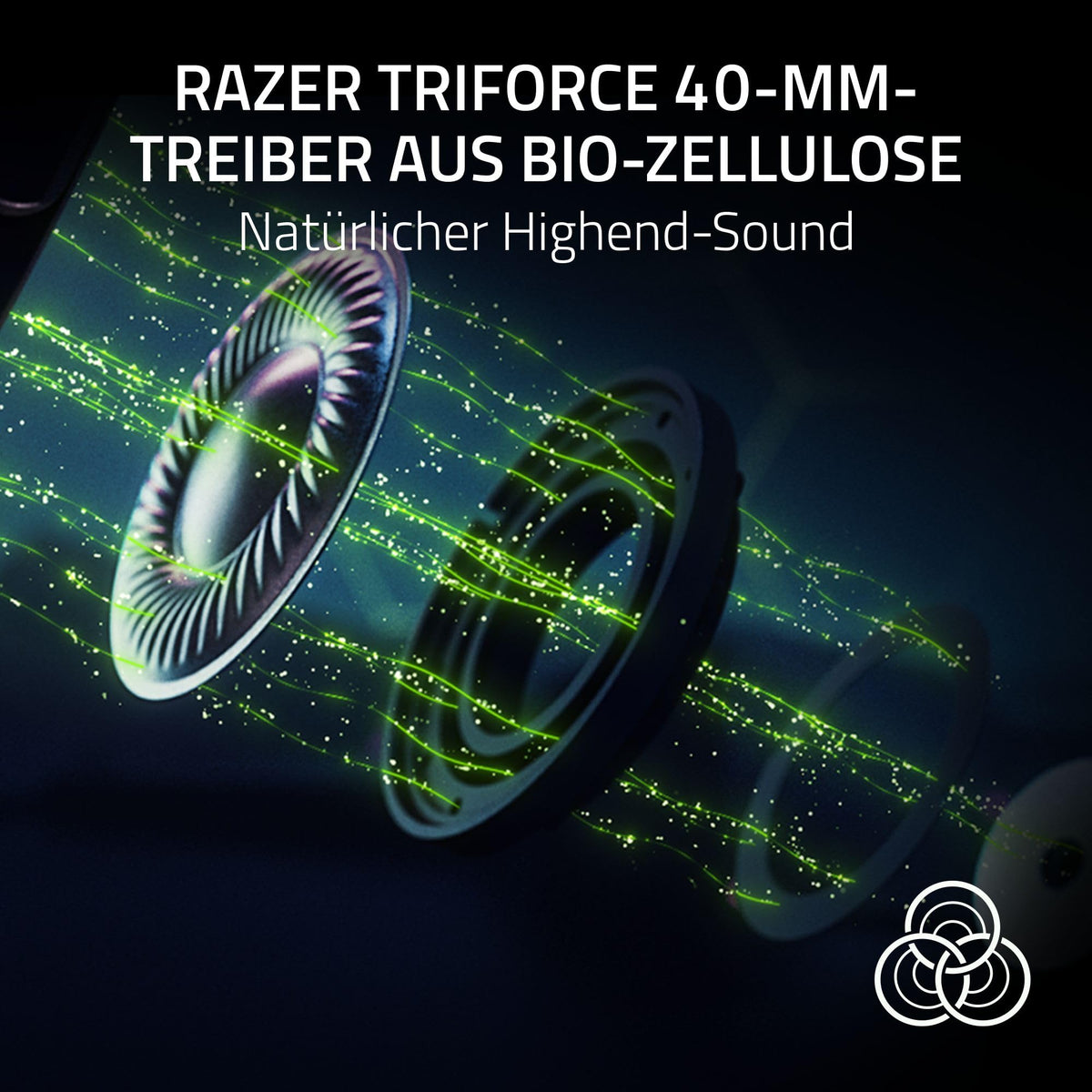 Razer Kraken V4 Pro - Cască de gaming wireless cu Control Hub Sensa HD-Haptik (Control Hub OLED, drivere Triforce de 40mm, HyperSpeed & Bluetooth, THX Spatial Audio, RGB) Negru - RZ04-05160100-R3M1