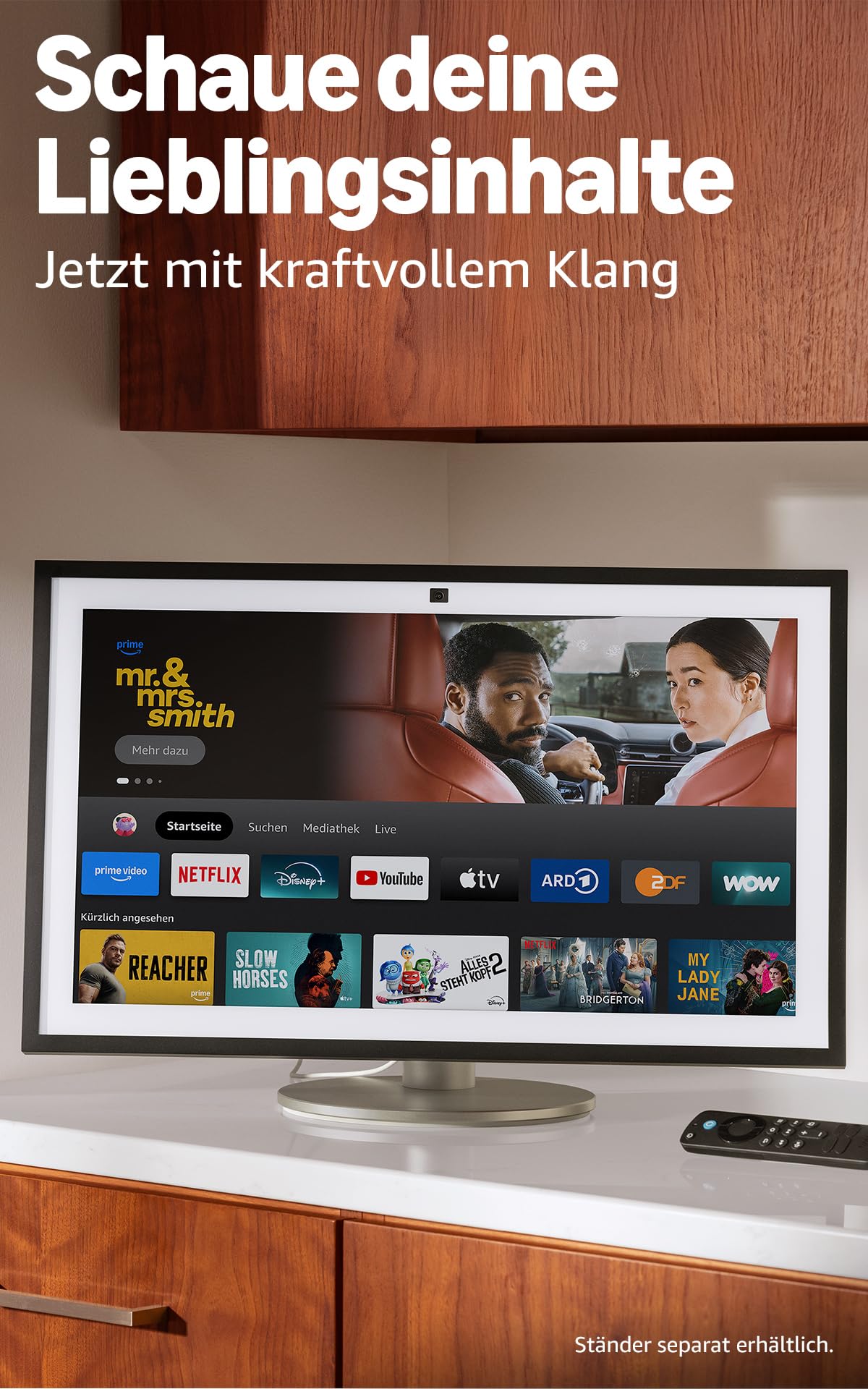 Amazon Echo Show 21 (latest generation) | Stunning 21-inch smart display with built-in Fire TV, powerful sound, immersive HD streaming, with Alexa+ Early Access - SY7323