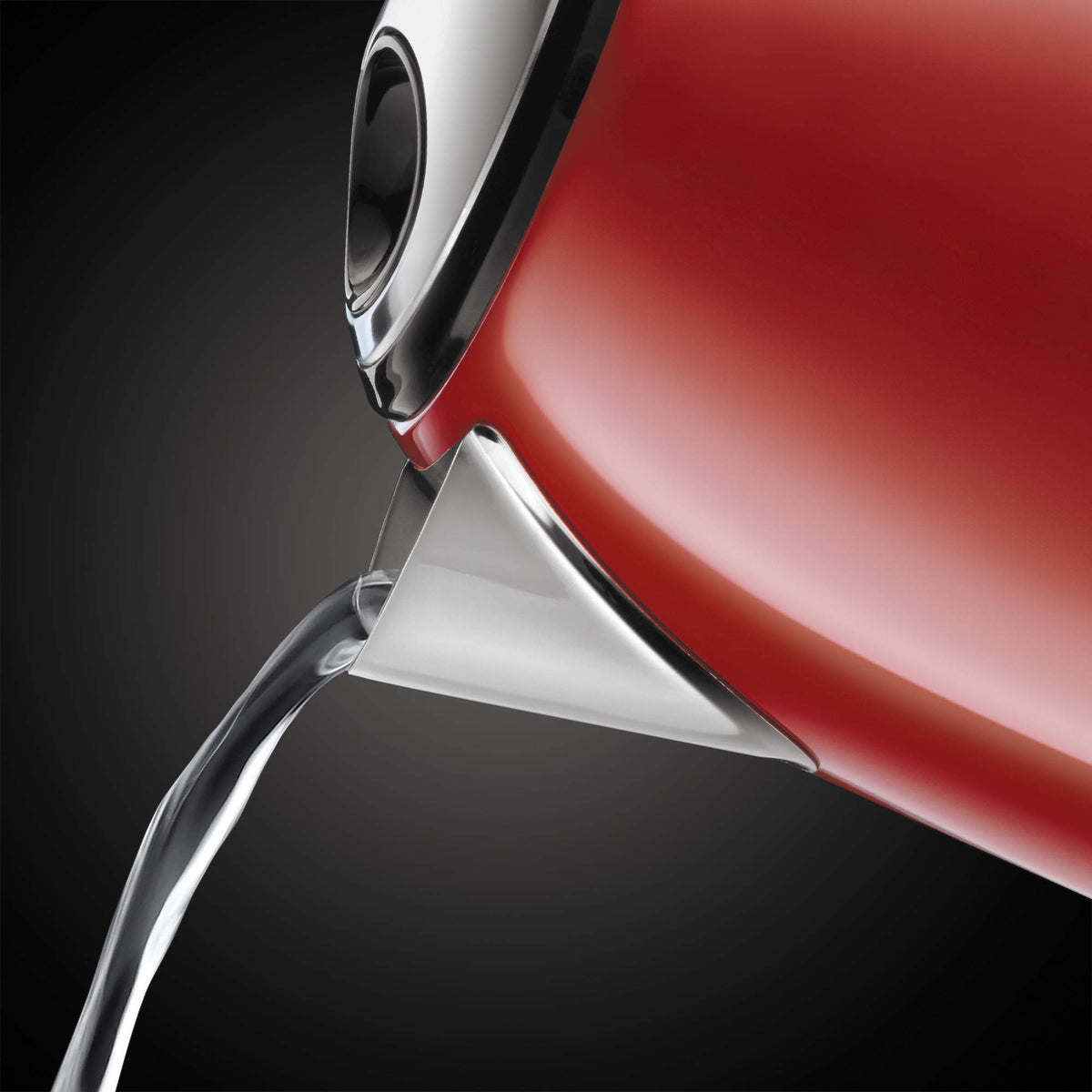 Russell Hobbs Colours+ Kettle, Stainless Steel Red, 1 l, 2400 Watt - 24991-70