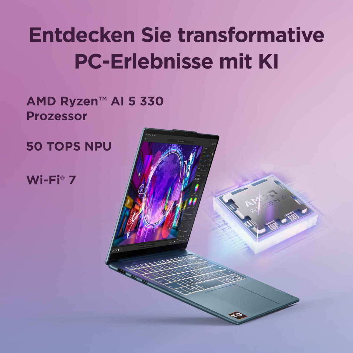 Lenovo Yoga Slim 7 | Laptop | Ryzen AI 5 | 16GB | 512GB - 83JY009LGE