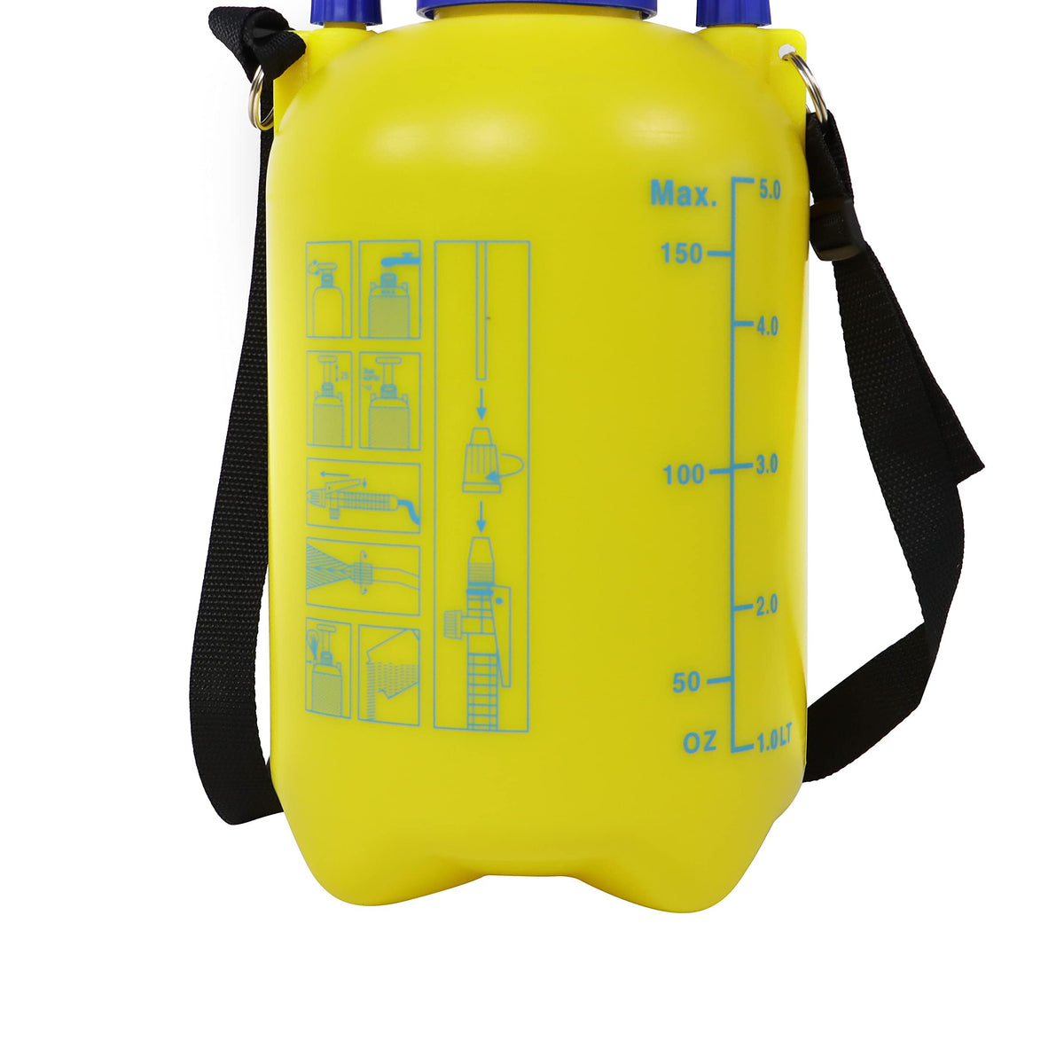 Amazon Basics Pressure Sprayer 5 Liters with Pump Function, White - JC742