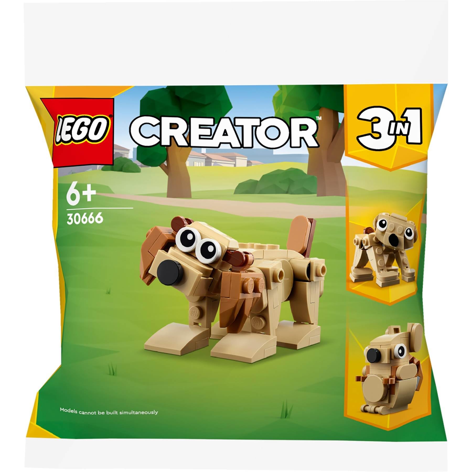 Lego Creator 30666 Gift Animals 3-in-1 Polybag Set Dog, Bear & Squirrel 75 pieces Creative building set for children aged 6 and up
