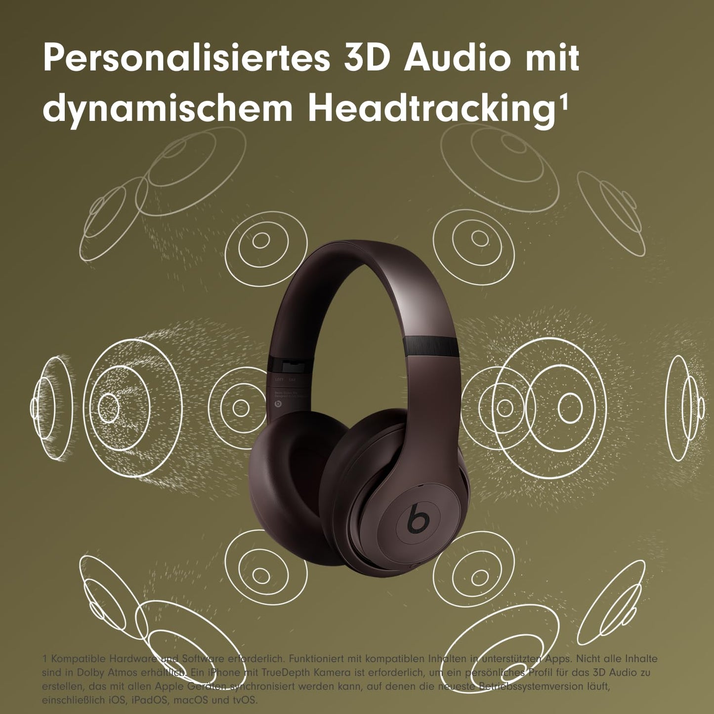 Beats Studio Pro - Completely Wireless Bluetooth Noise Canceling Headphones - Personalized 3D Audio, USB-C Lossless Audio, Apple & Android Compatibility - Espresso - MQTT3ZM/A